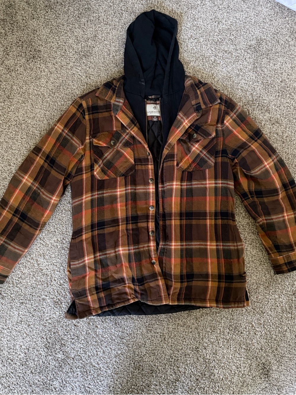 Legendary Whitetails Hooded Flannel